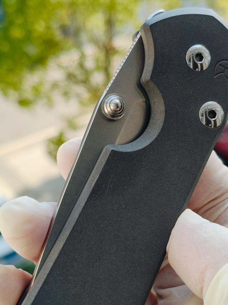 【寄售】Chris Reeve Large Sebenza 31 S45VN钢 钛柄 双银色推刀钮 4200