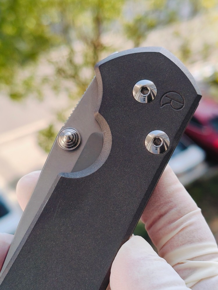 【寄售】Chris Reeve Large Sebenza 31 S45VN钢 钛柄 双银色推刀钮 4200
