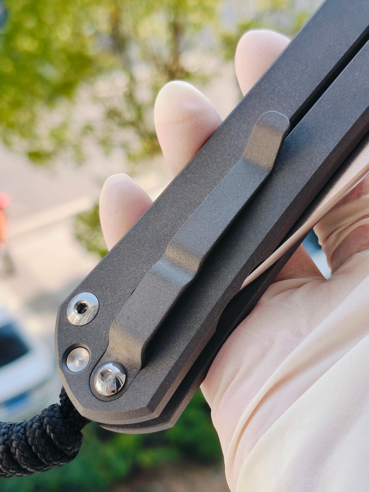 【寄售】Chris Reeve Large Sebenza 31 S45VN钢 钛柄 双银色推刀钮 4200