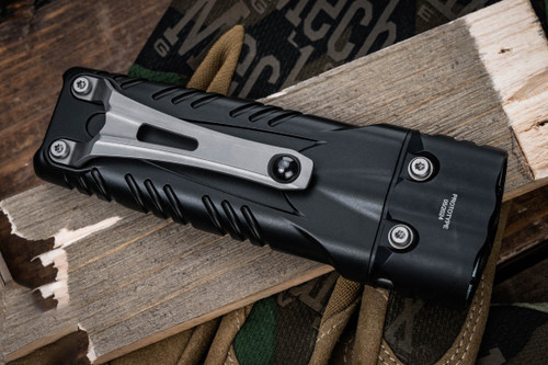 Microtech Luminary OTF  M390MK钢 铝手柄 SureFire Stiletto Pro II手电筒套装 黑色铝氚按钮 EK-1396 黑色  65000