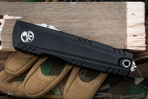 Microtech Luminary OTF  M390MK钢 铝手柄 SureFire Stiletto Pro II手电筒套装 黑色铝氚按钮 EK-1396 黑色  65000