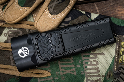Microtech Luminary OTF  M390MK钢 铝手柄 SureFire Stiletto Pro II手电筒套装 黑色铝氚按钮 EK-1396 黑色  65000