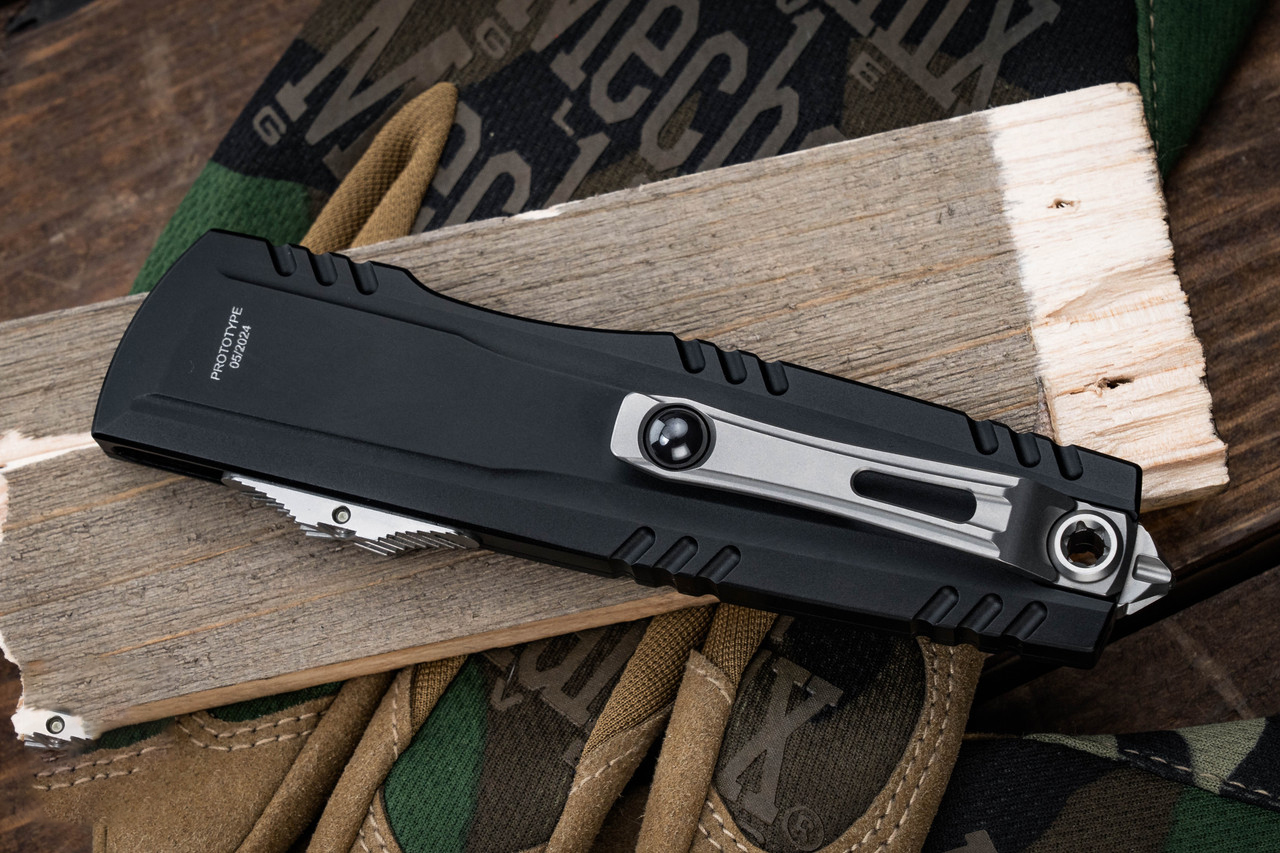 Microtech Luminary OTF  M390MK钢 铝手柄 SureFire Stiletto Pro II手电筒套装 黑色铝氚按钮 EK-1396 黑色  65000