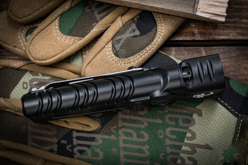 Microtech Luminary OTF  M390MK钢 铝手柄 SureFire Stiletto Pro II手电筒套装 黑色铝氚按钮 EK-1396 黑色  65000