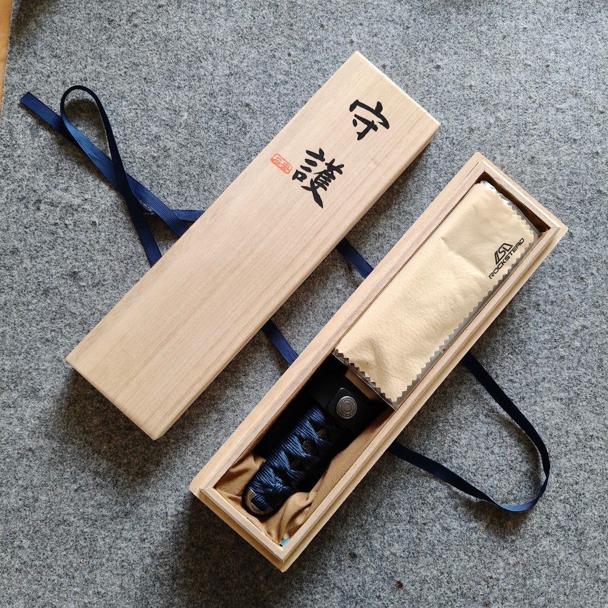 【瑕疵品】日本花田洋运 VG10包裹ZDP-189钢 编号：L286 蓝色 12000