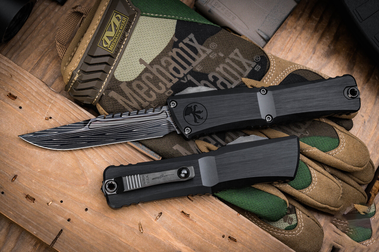 Microtech/Marfione Select Combat Troodon Gen III OTF  大马士革钢 铝制手柄  MCT1217-16MS3 黑色 16250