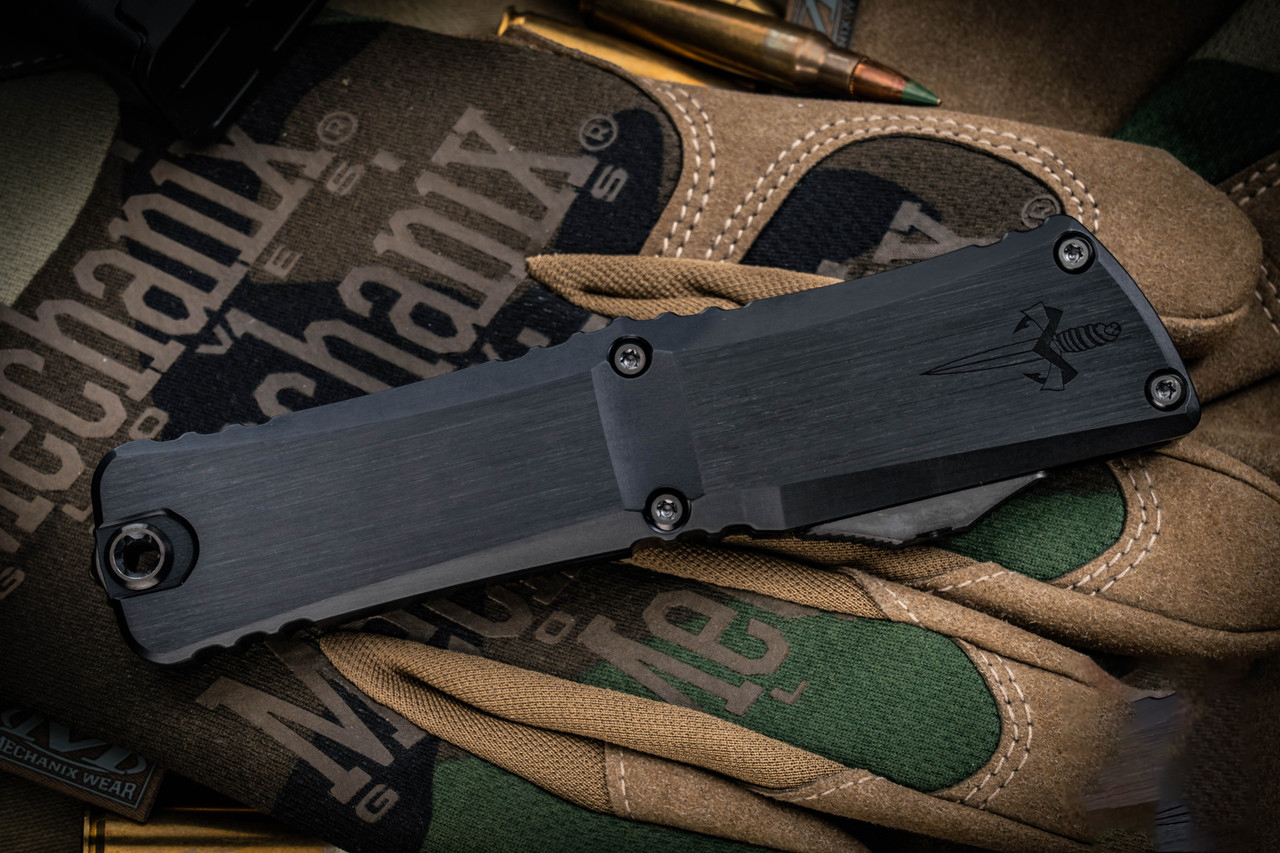 Marfione定制Combat Troodon Gen III OTF Baker Forge Hot Blued San Mai 铝制手柄 黑色 MCT1142-SMBLDAM-MCK 29050