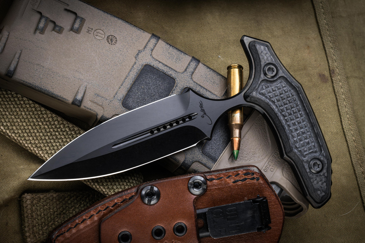 Marfione Custom/Bastinelli M390钢 碳纤维手柄 MCK-HYP-DLC 黑色 23500