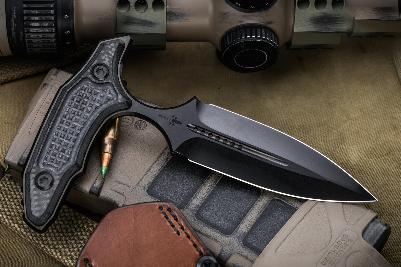 Marfione Custom/Bastinelli M390钢 碳纤维手柄 MCK-HYP-DLC 黑色 23500