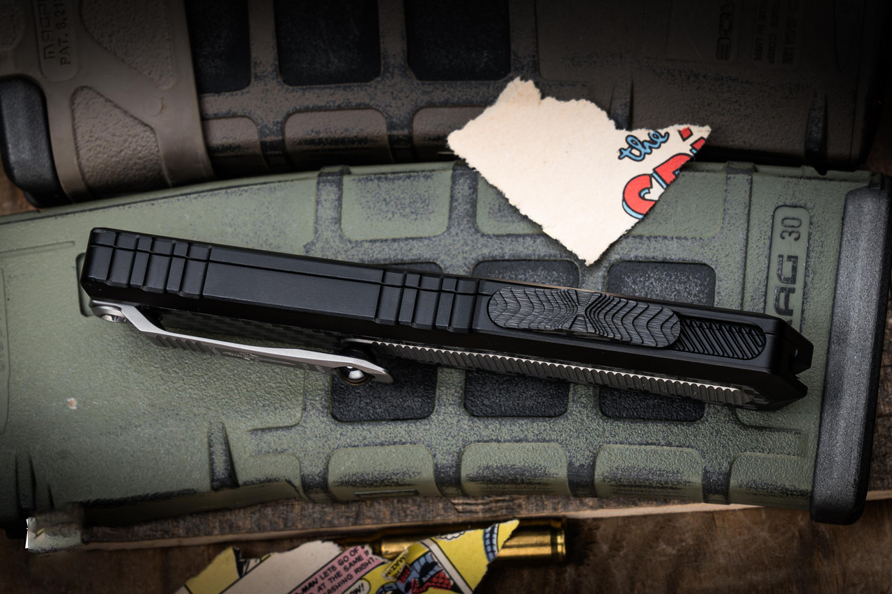 Marfione 定制Atreus ZBP OTF  M390钢 铝+碳纤维手柄 MCT1290-CICFTI-MCK 黑色 21500