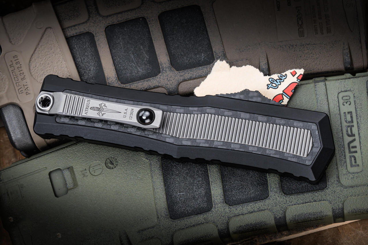 Marfione 定制Atreus ZBP OTF  M390钢 铝+碳纤维手柄 MCT1290-CICFTI-MCK 黑色 21500