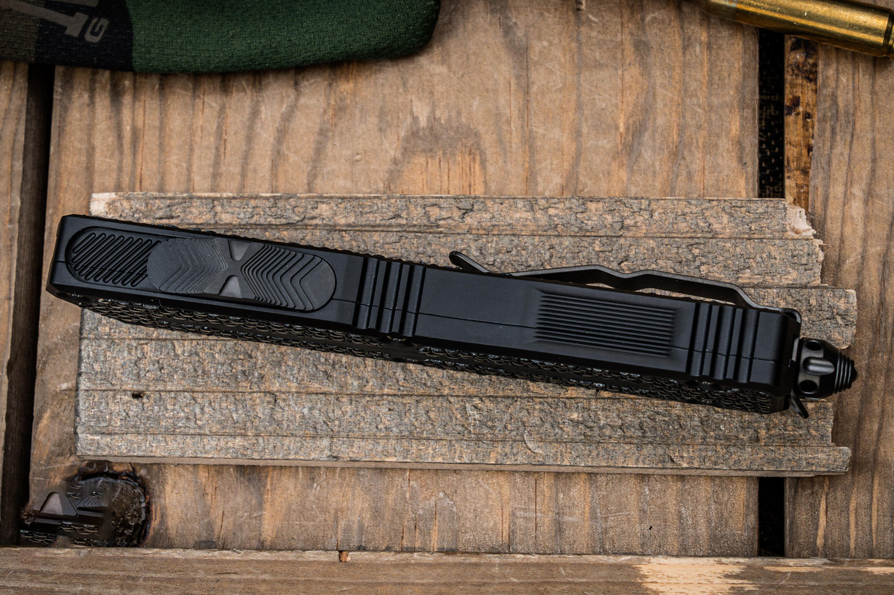 Microtech Marfione Select Scarab II Gen III OTF 大马士革钢 铝制手柄 MCT1279-16MS1 黑色 18850