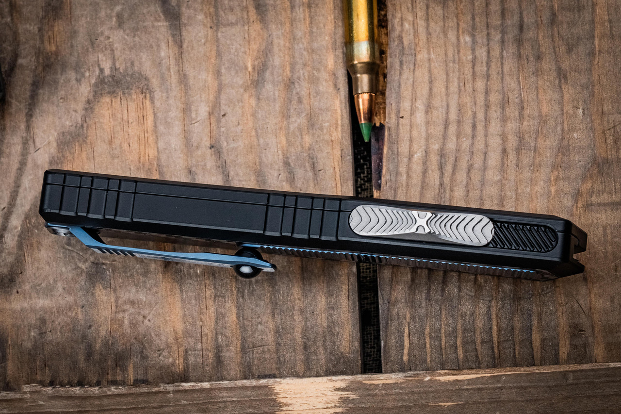 Microtech/Marfione 定制 Atreus ZBP OTF M390钢 碳纤维+钛手柄 MCT1290-HPBLTI-MCK 蓝色 26500