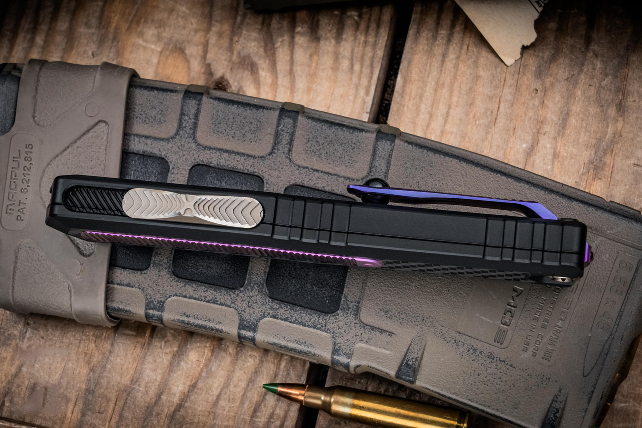 Microtech/Marfione 定制 Atreus ZBP OTF M390MK钢 碳纤维+钛手柄 MCT1290-HPPUTI-MCK 紫色 26500