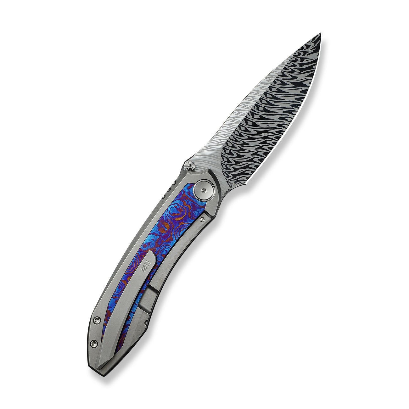 WEKNIFE Winsome  大马士革钢 钛手柄 WE23092-DS1 火焰色 6660