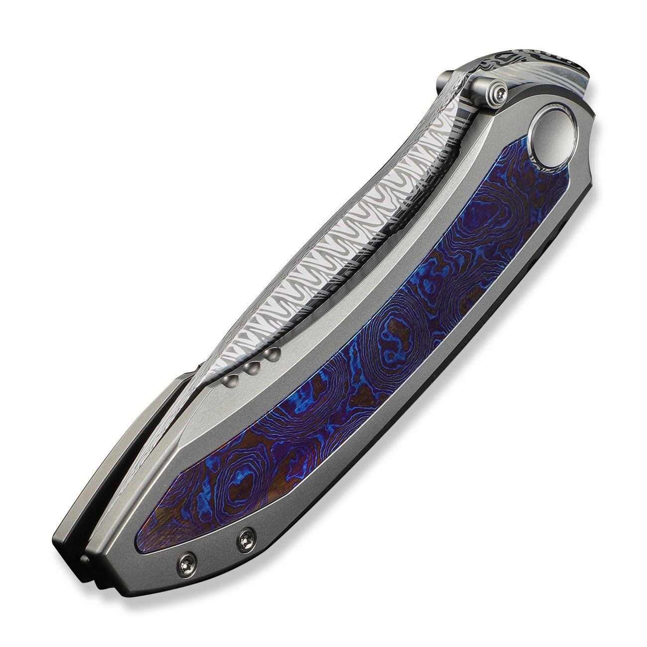 WEKNIFE Winsome  大马士革钢 钛手柄 WE23092-DS1 火焰色 6660