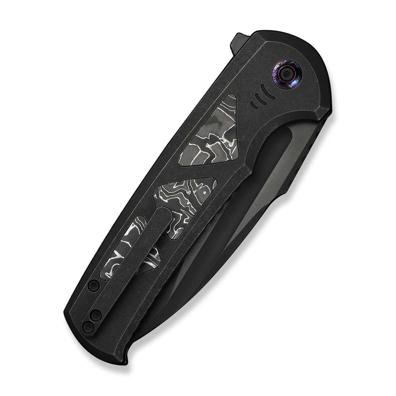 WEKNIFE Sylox M390钢 碳纤维+钛手柄 WE24027-1 黑色 2700