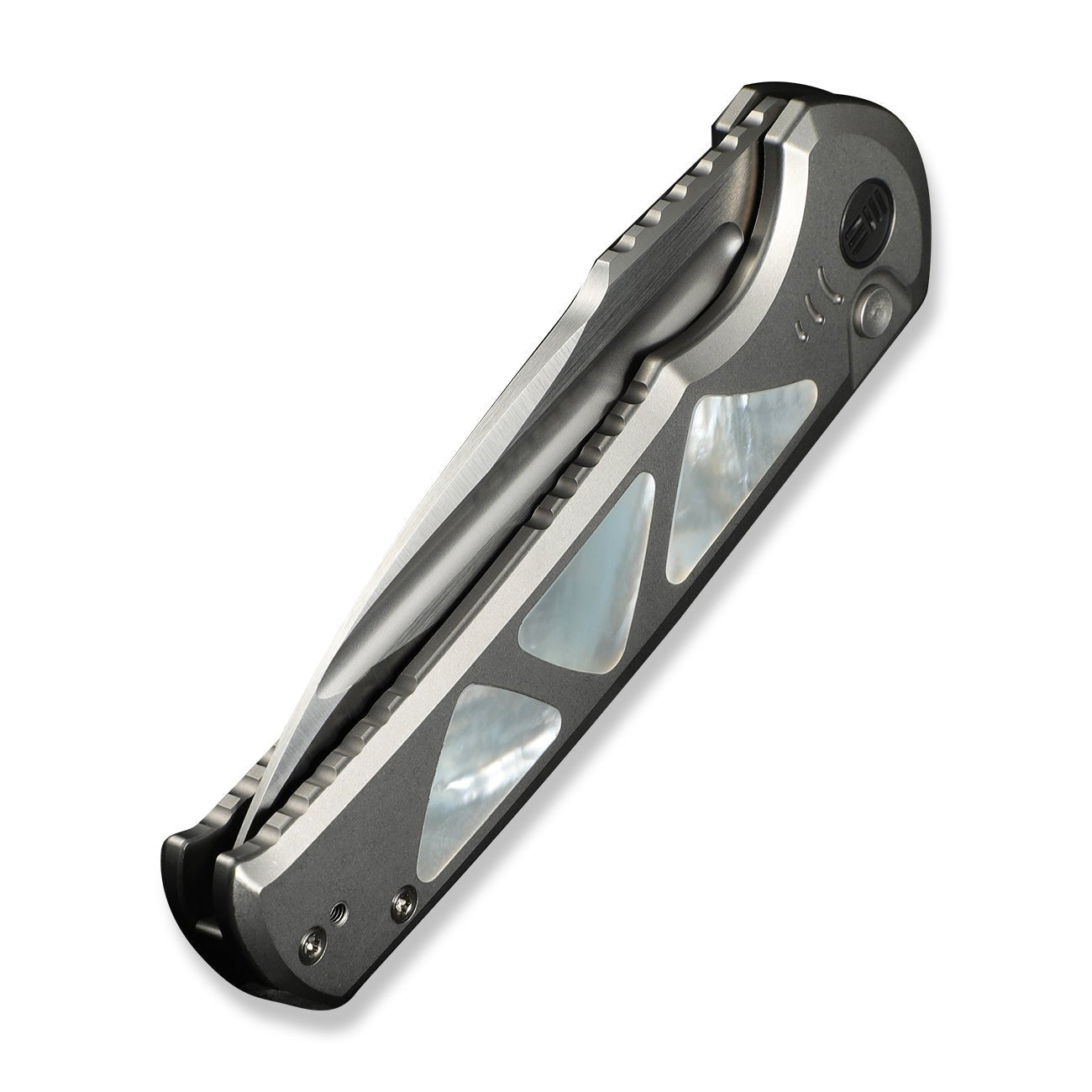 WEKNIFE Sylox M390钢 珍珠母+钛手柄 WE24027-4 钛灰色 4480