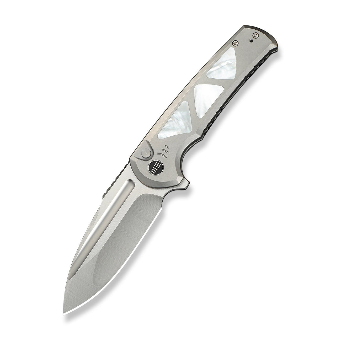 WEKNIFE Sylox M390钢 珍珠母+钛手柄 WE24027-4 钛灰色 4480