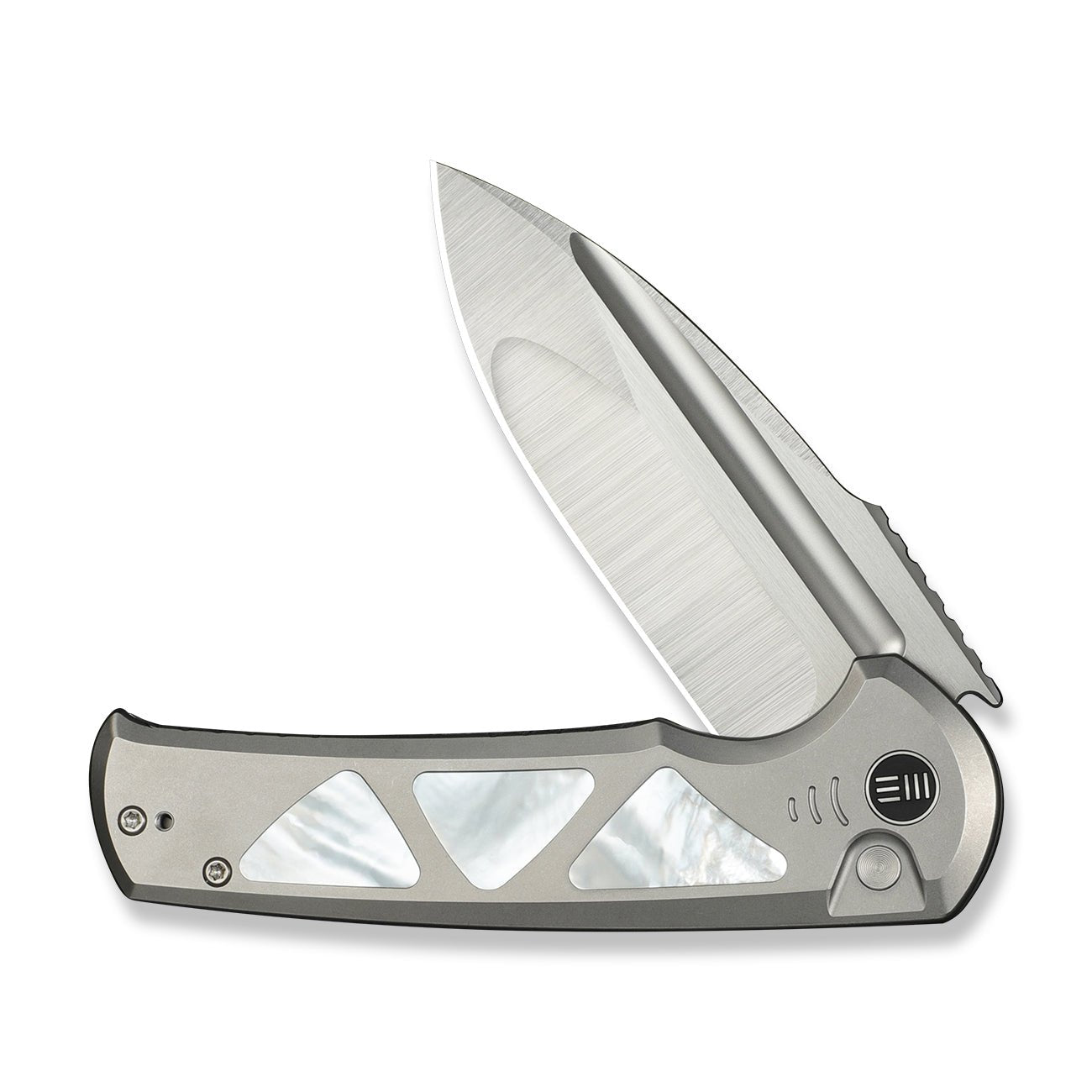 WEKNIFE Sylox M390钢 珍珠母+钛手柄 WE24027-4 钛灰色 4480