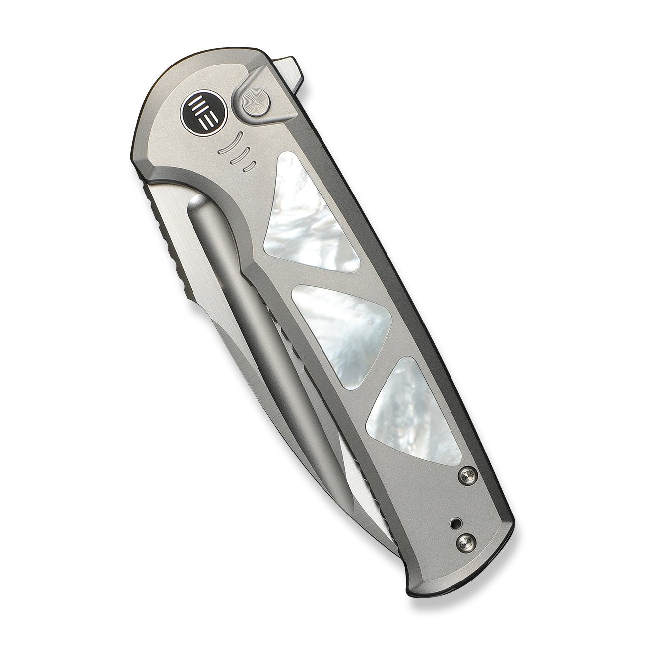 WEKNIFE Sylox M390钢 珍珠母+钛手柄 WE24027-4 钛灰色 4480