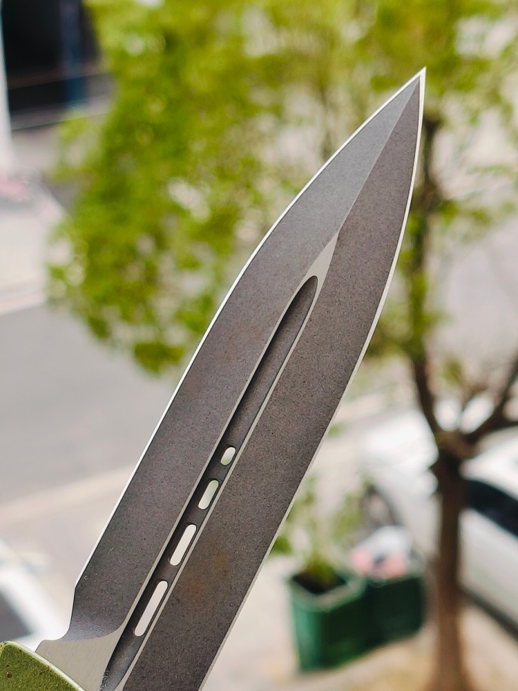 【寄售】Microtech Combat Troodon D/E Outbreak Standard Deep Engraved Signature Series 142-1OBDS 绿色 6800