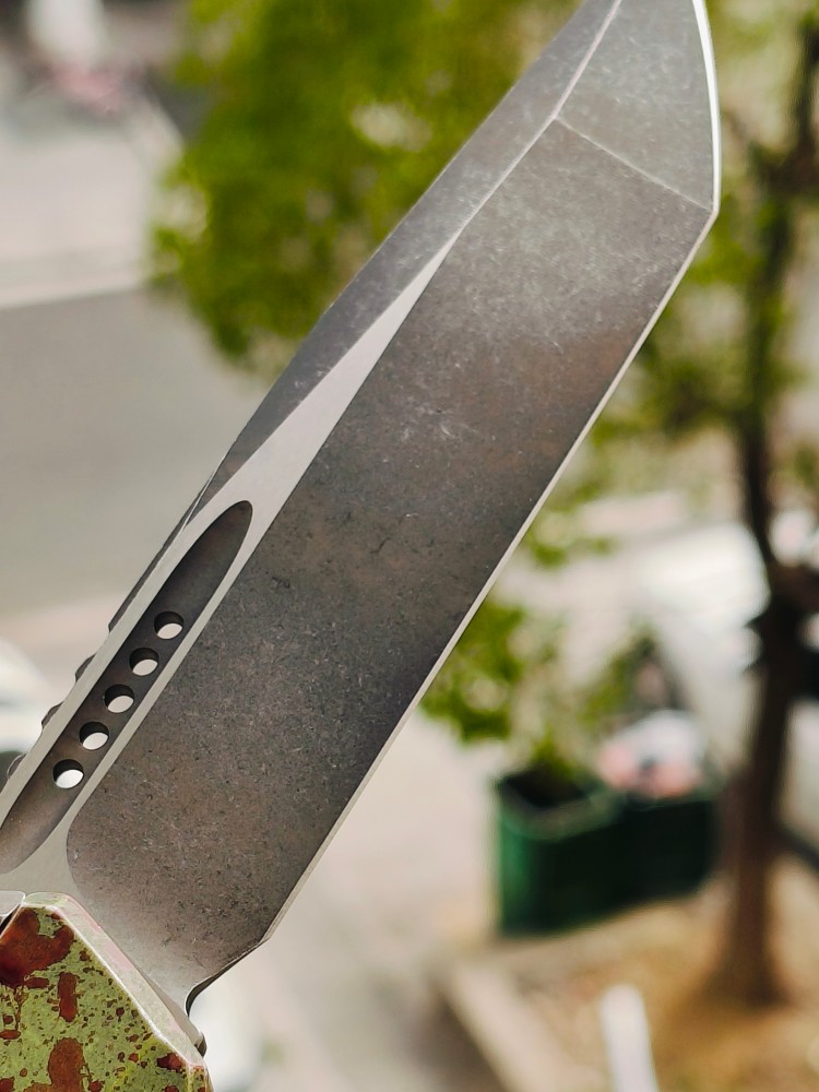 【寄售】Microtech Glykon OTF Knife Tanto Edge Outbreak Finished Handle With | Southern Edges 绿色 5500