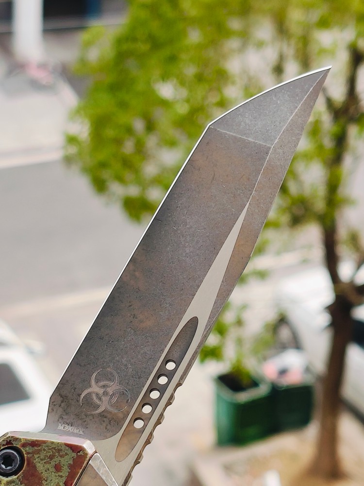 【寄售】Microtech Glykon OTF Knife Tanto Edge Outbreak Finished Handle With | Southern Edges 绿色 5500
