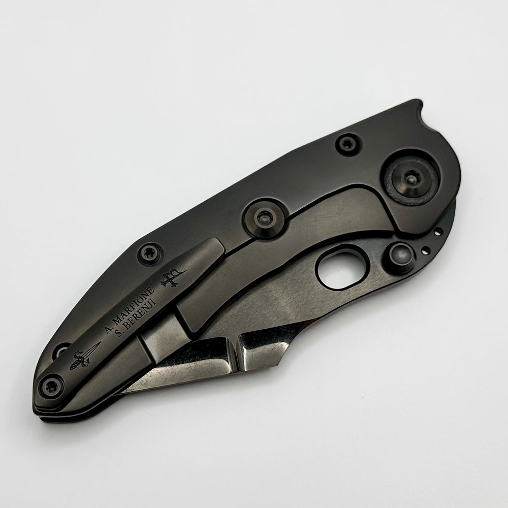 Marfione 定制刀具&Borka刀片 M390钢 碳纤维手柄 黑色 52650