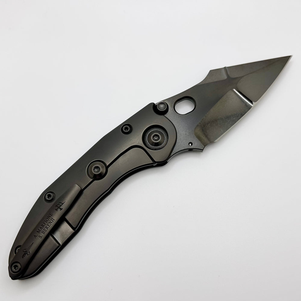Marfione 定制刀具&Borka刀片 M390钢 碳纤维手柄 黑色 52650