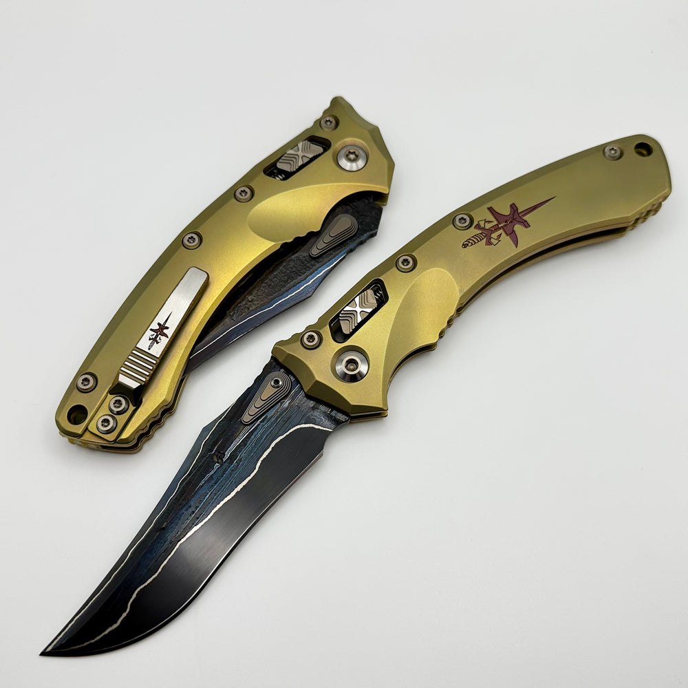 Marfione 定制Amphibian RAM-LOK Terraform 大马士革钢 钛手柄 黄色 43650