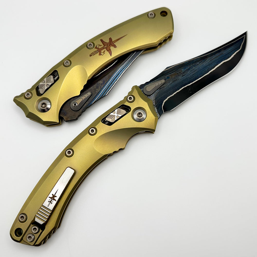 Marfione 定制Amphibian RAM-LOK Terraform 大马士革钢 钛手柄 黄色 43650