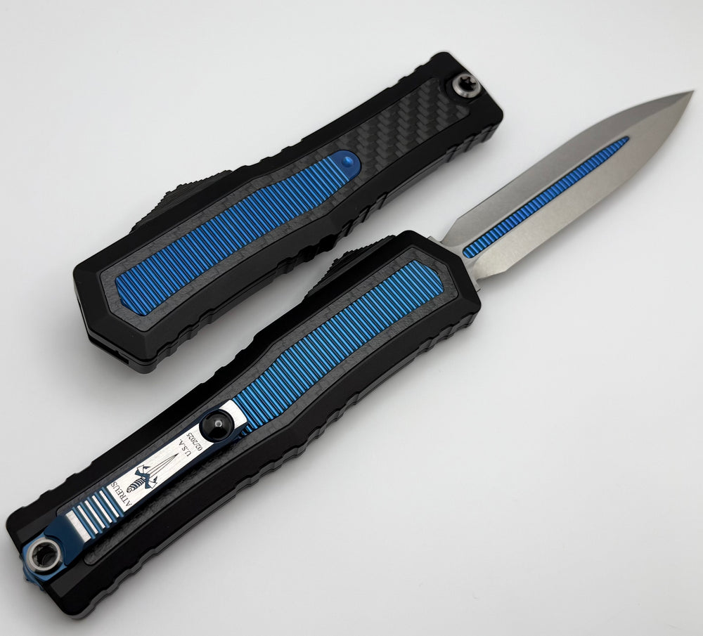 Marfione 定制Atreus M390MK钢 铝制手柄 蓝色 18100