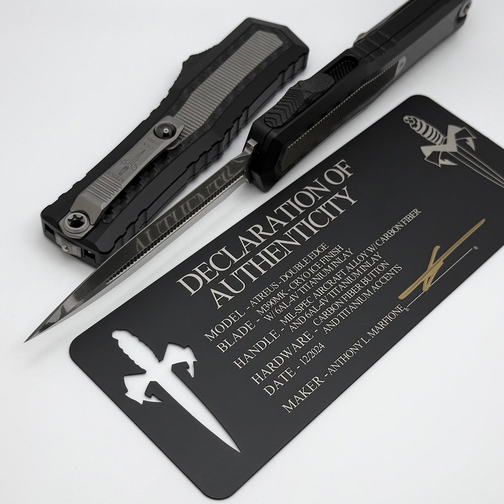 Marfione定制Atreus  M390MK钢 铝制手柄 灰色 18100
