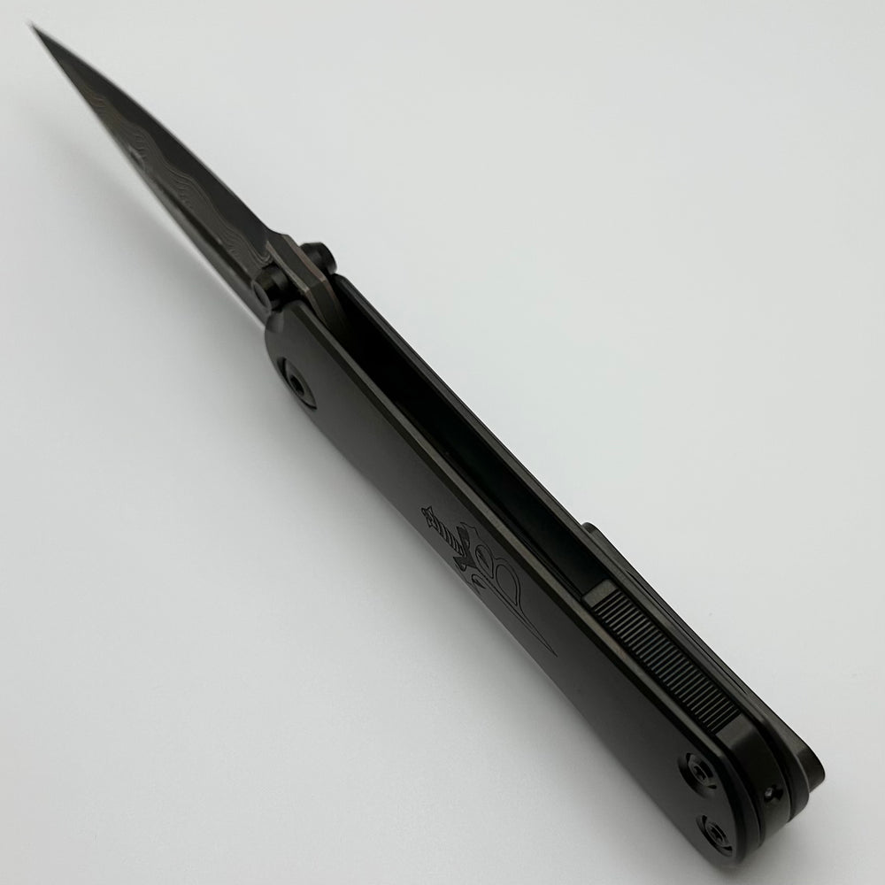 Borka Blades & Marfione 定制SBF Zulu M390钢 钛手柄 黑色 58500