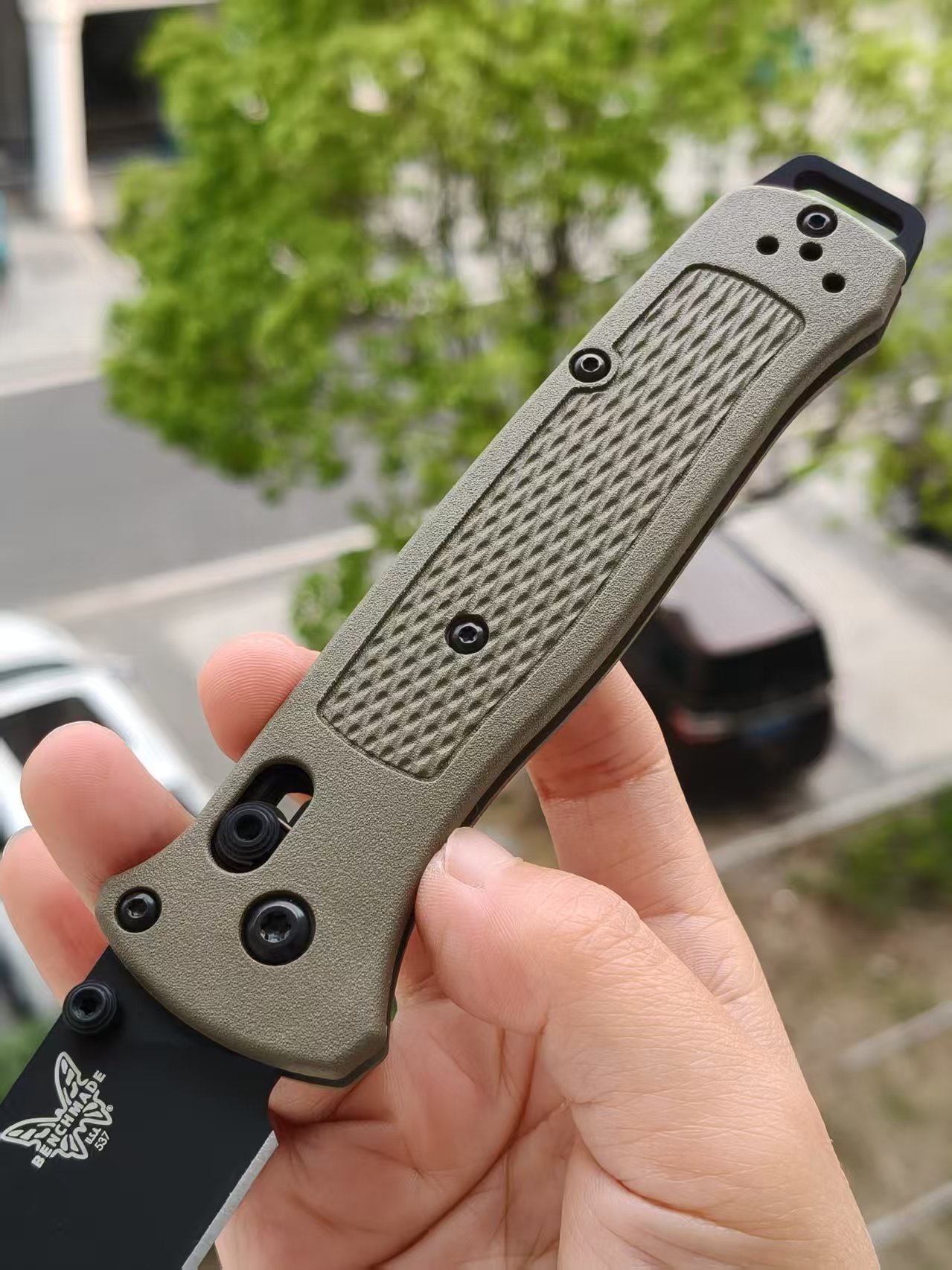 Benchmade Bailout 537BK-06 CPM-S30V钢 尼龙柄 军绿色 1500