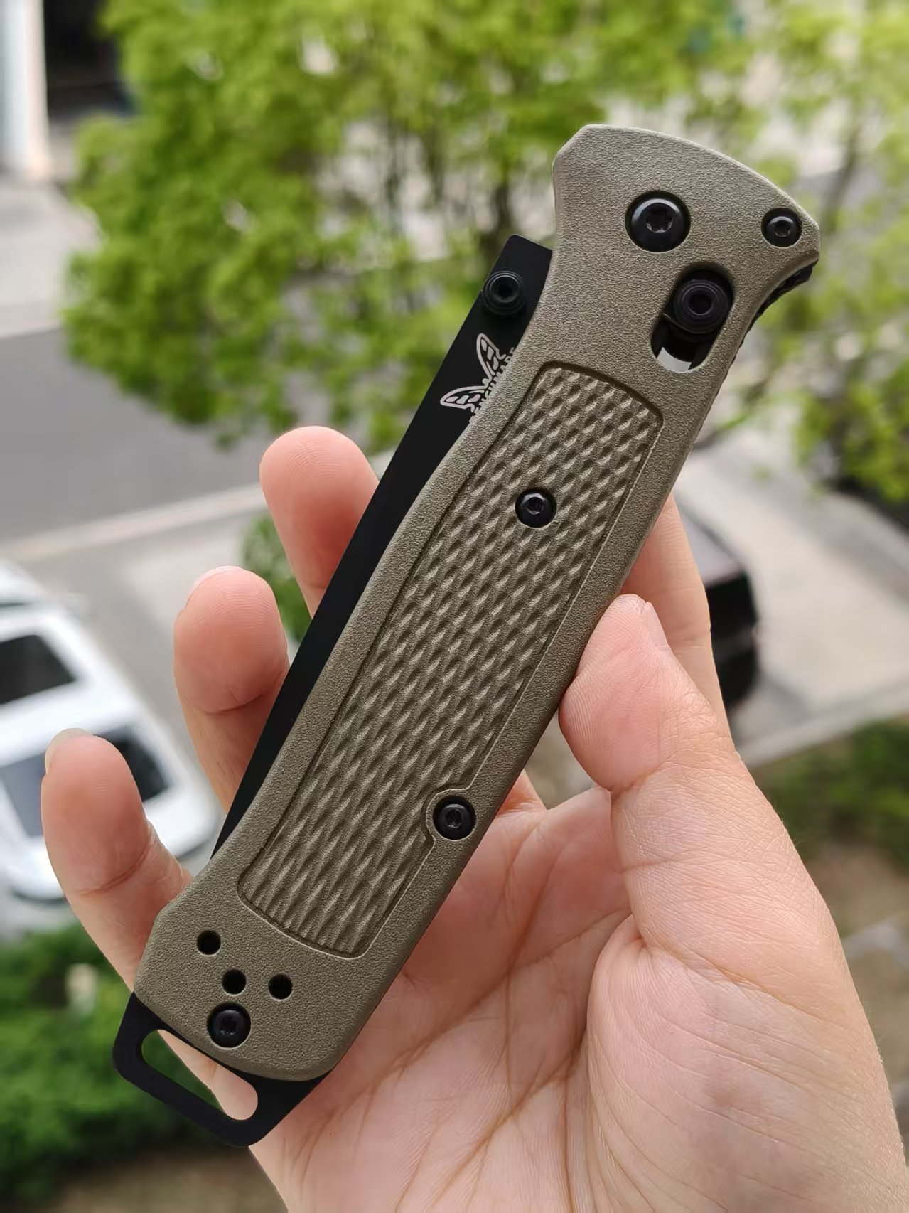 Benchmade Bailout 537BK-06 CPM-S30V钢 尼龙柄 军绿色 1500