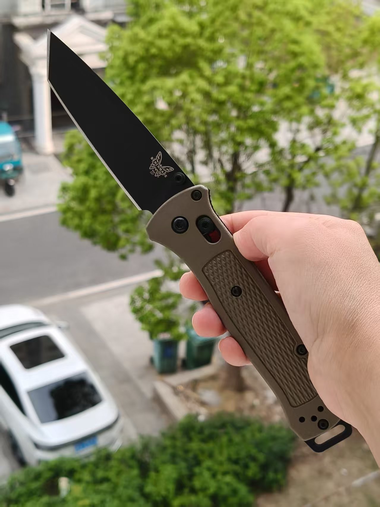 Benchmade Bailout 537BK-06 CPM-S30V钢 尼龙柄 军绿色 1500