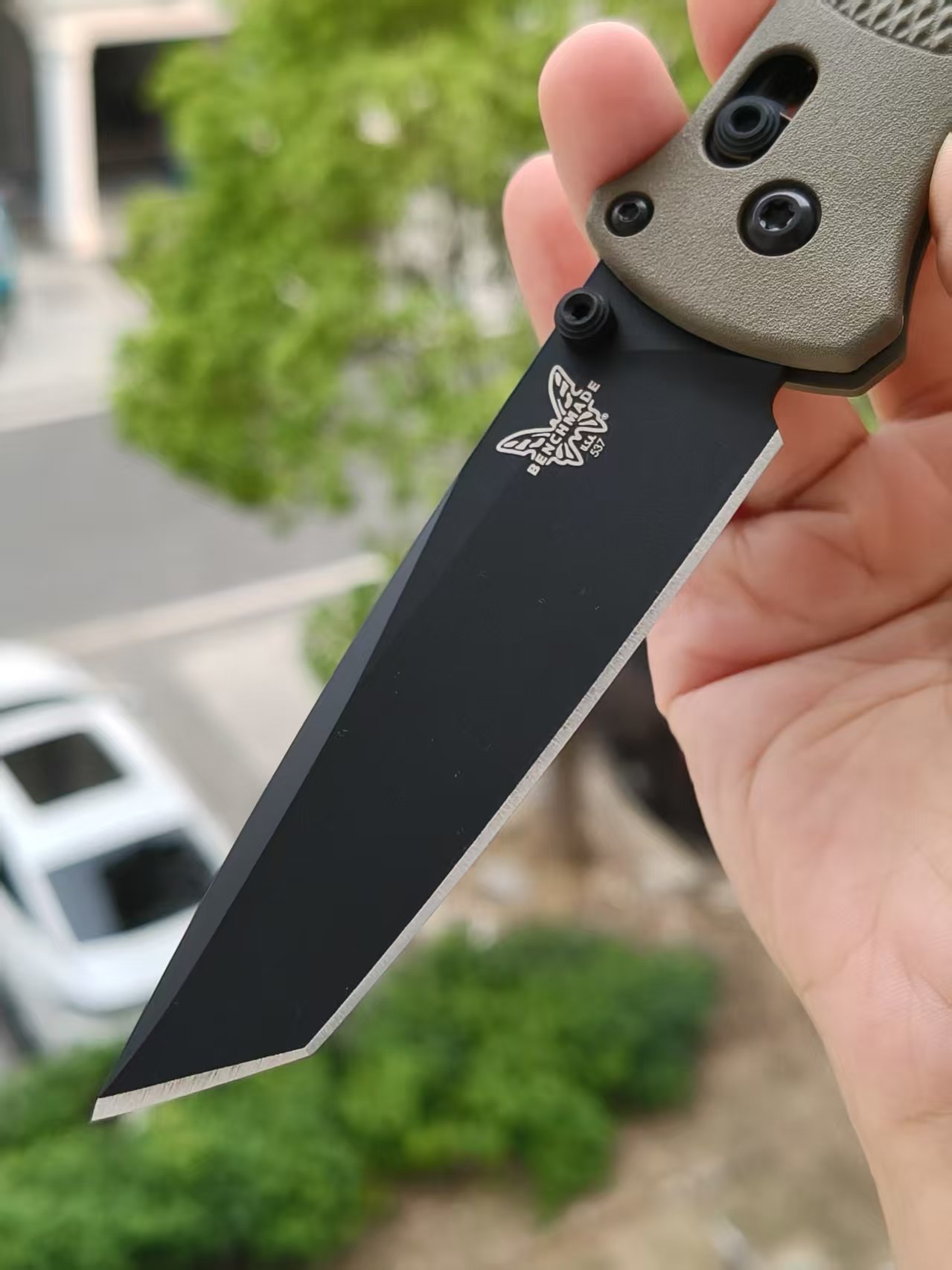 Benchmade Bailout 537BK-06 CPM-S30V钢 尼龙柄 军绿色 1500