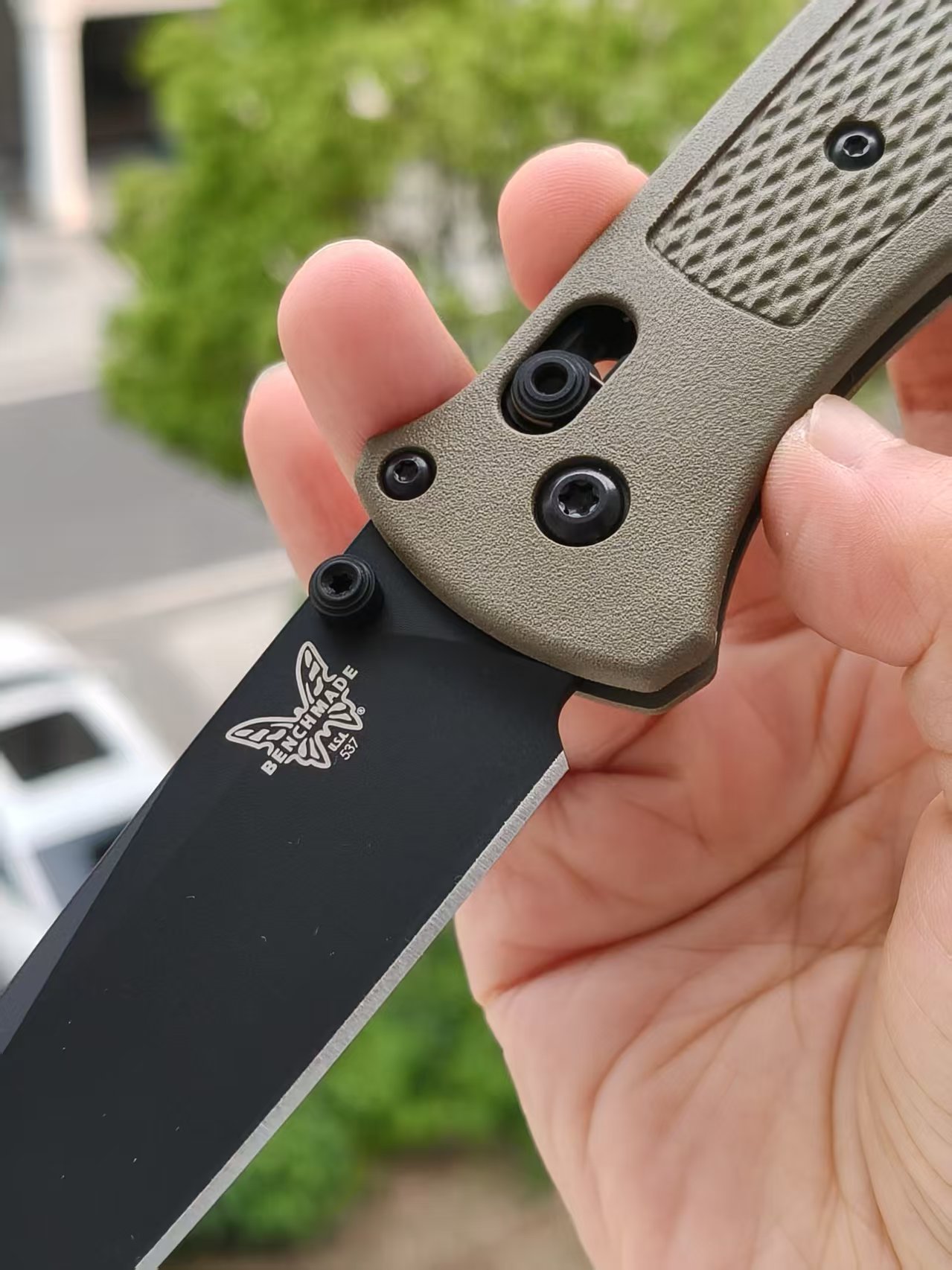 Benchmade Bailout 537BK-06 CPM-S30V钢 尼龙柄 军绿色 1500