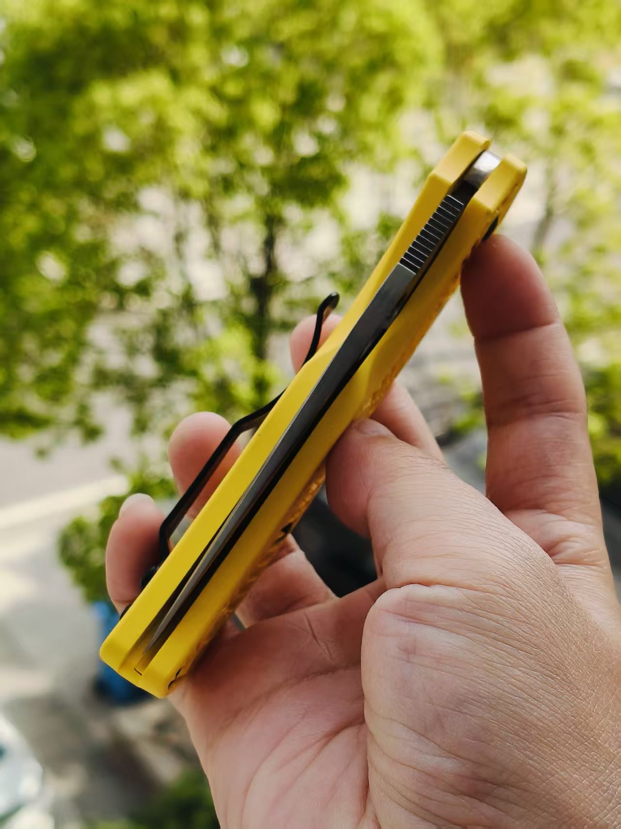 Spyderco C41SYL5 Native 5 CPM-MagnaCut钢  FRN尼龙手柄   黄色 1170