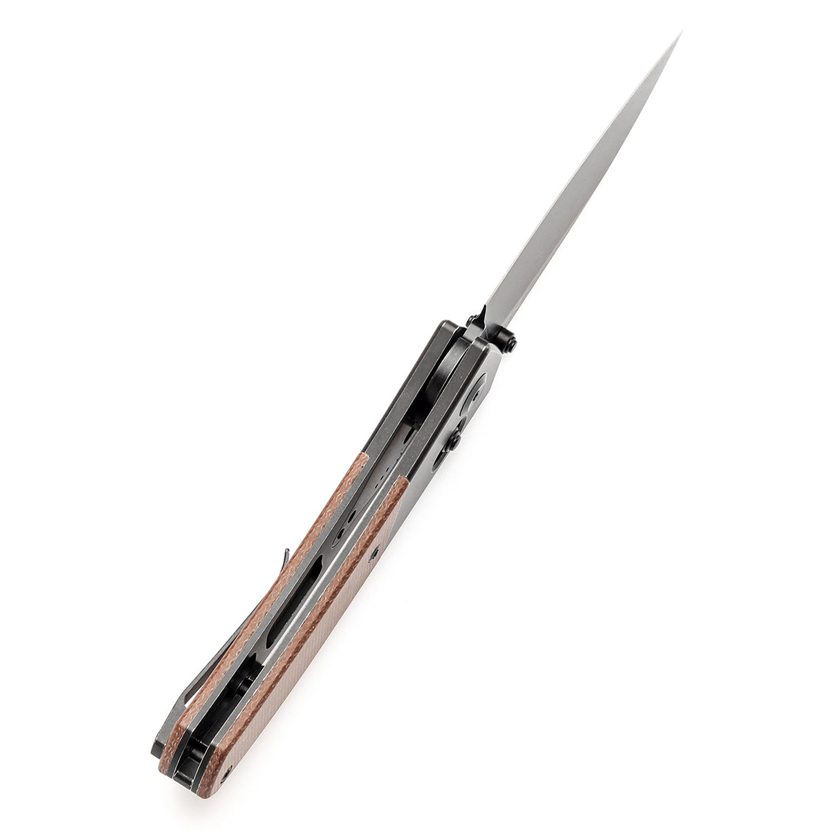 KANSEPT Dako CPM S35VN钢 钛+米卡塔手柄 K1101V6 黑棕色 1200