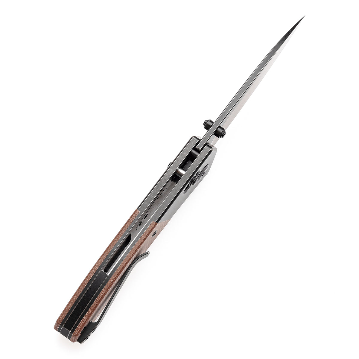 KANSEPT Dako CPM S35VN钢 钛+米卡塔手柄 K1101V6 黑棕色 1200