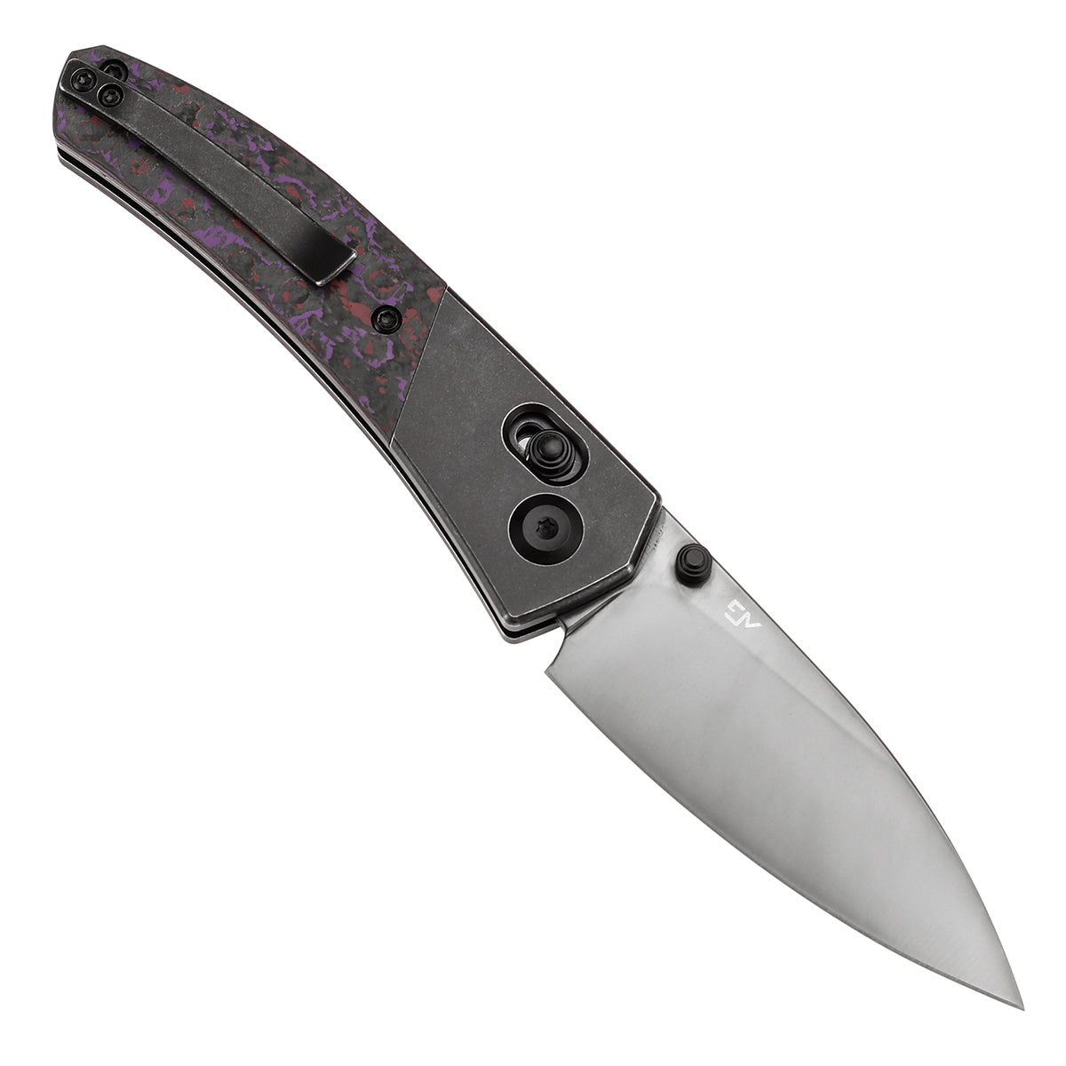 KANSEPT Dako CPM S35VN钢 钛+脂肪碳手柄 K1101V3 黑紫色 1700