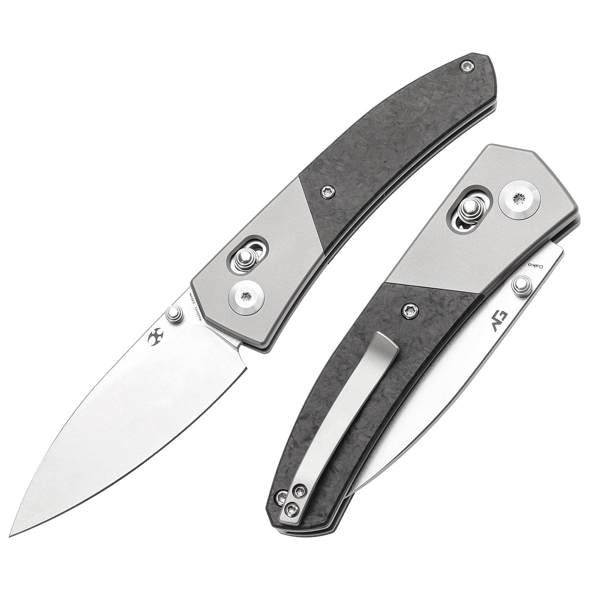 KANSEPT Dako CPM S35VN钢 钛+碳纤维手柄 K1101V1 黑灰色 1300