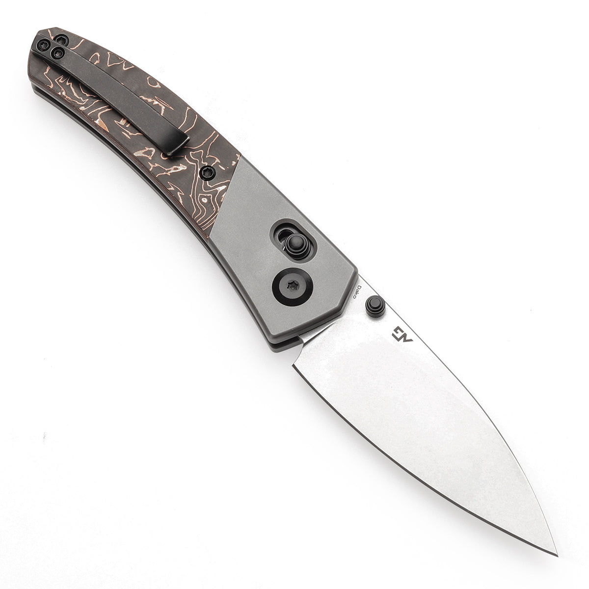 KANSEPT Dako CPM S35VN钢 钛合金+带铜碳纤维手柄 K1101V2 黑铜色 1300
