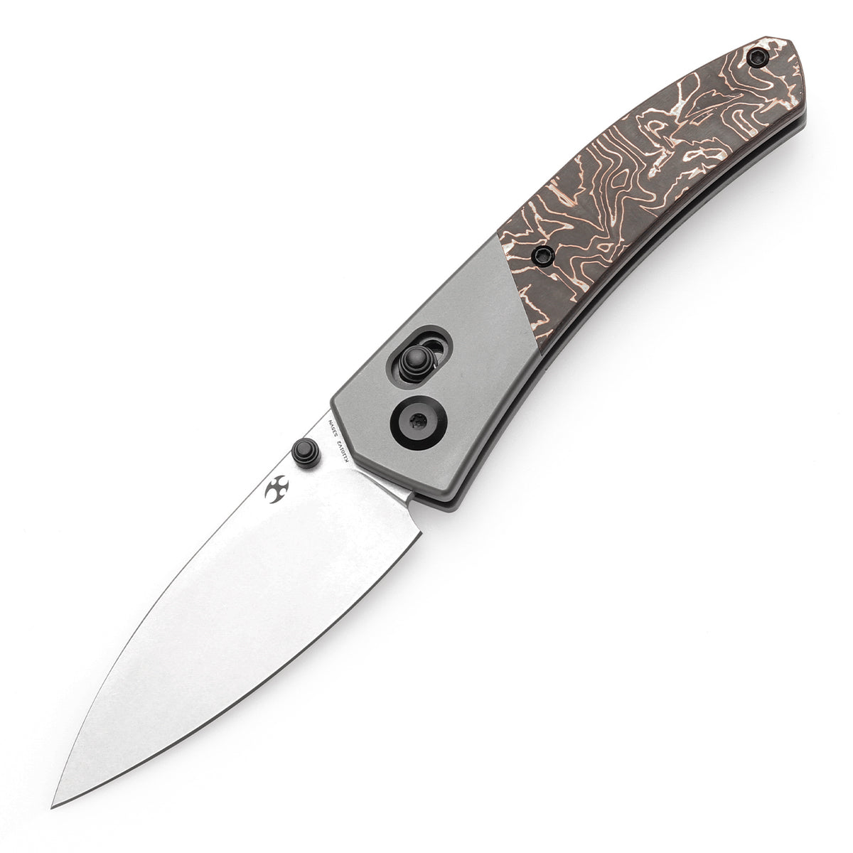 KANSEPT Dako CPM S35VN钢 钛合金+带铜碳纤维手柄 K1101V2 黑铜色 1300