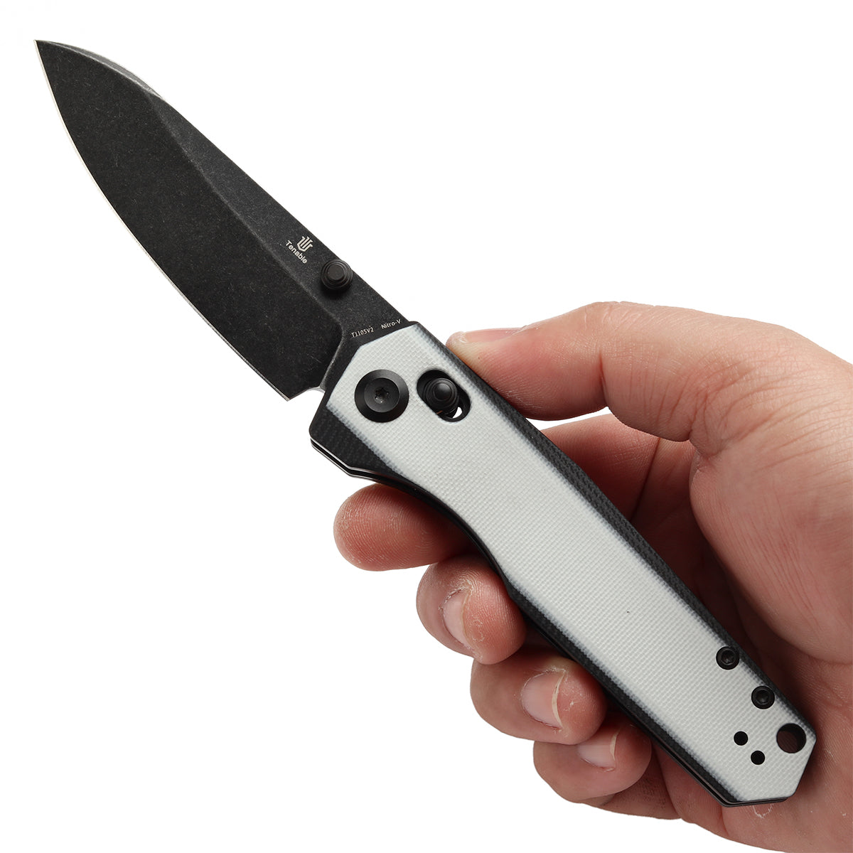 Tenable Beaver Nitro-V钢 G10手柄 T1105V2 象牙白 380