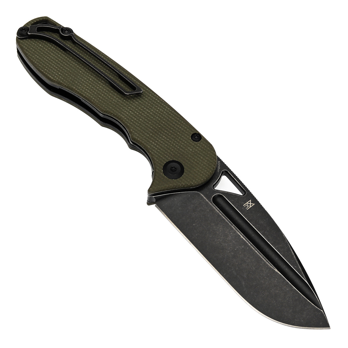 Tenable Bömbur D2钢 Micarta手柄 T1054A4 绿色 500