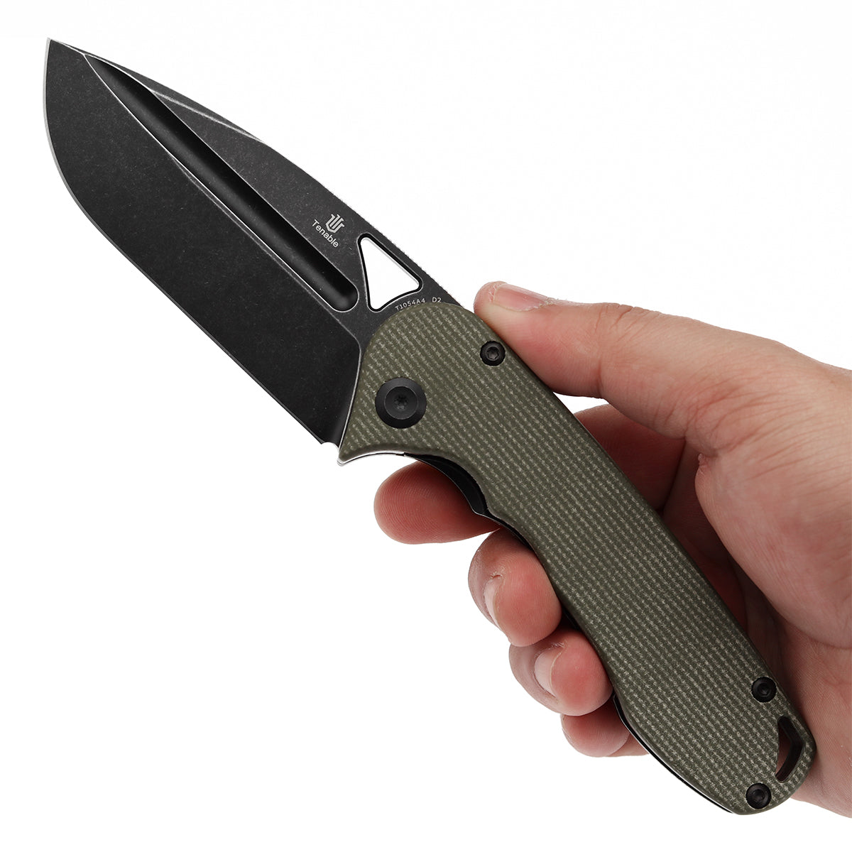 Tenable Bömbur D2钢 Micarta手柄 T1054A4 绿色 500